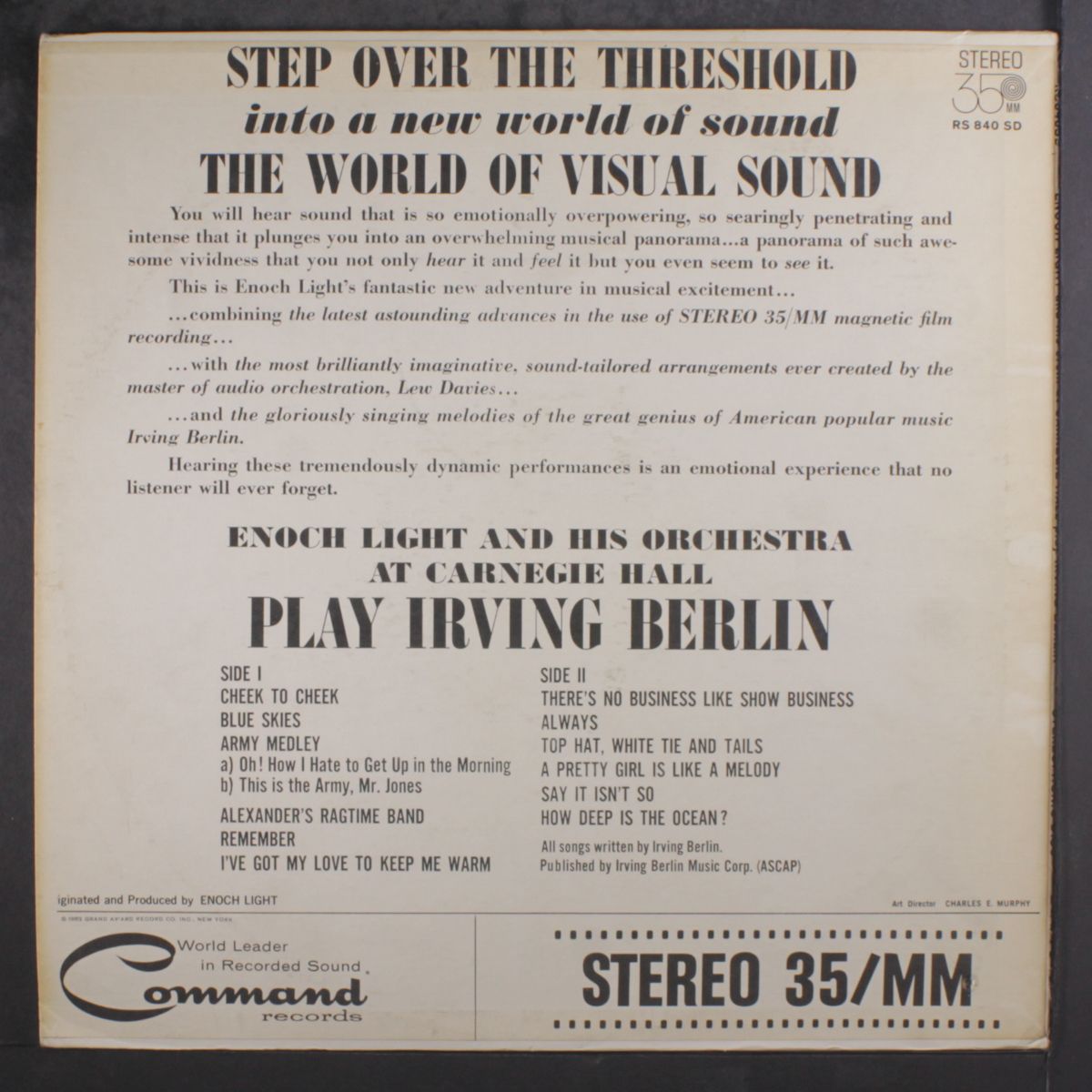 play irving berlin by ENOCH LIGHT