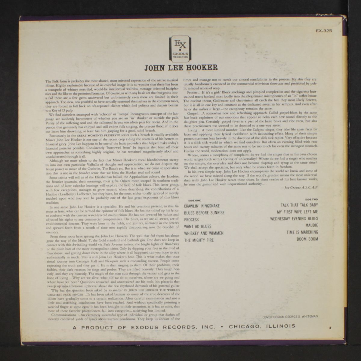 is he the world's greatest blues singer? by JOHN LEE HOOKER