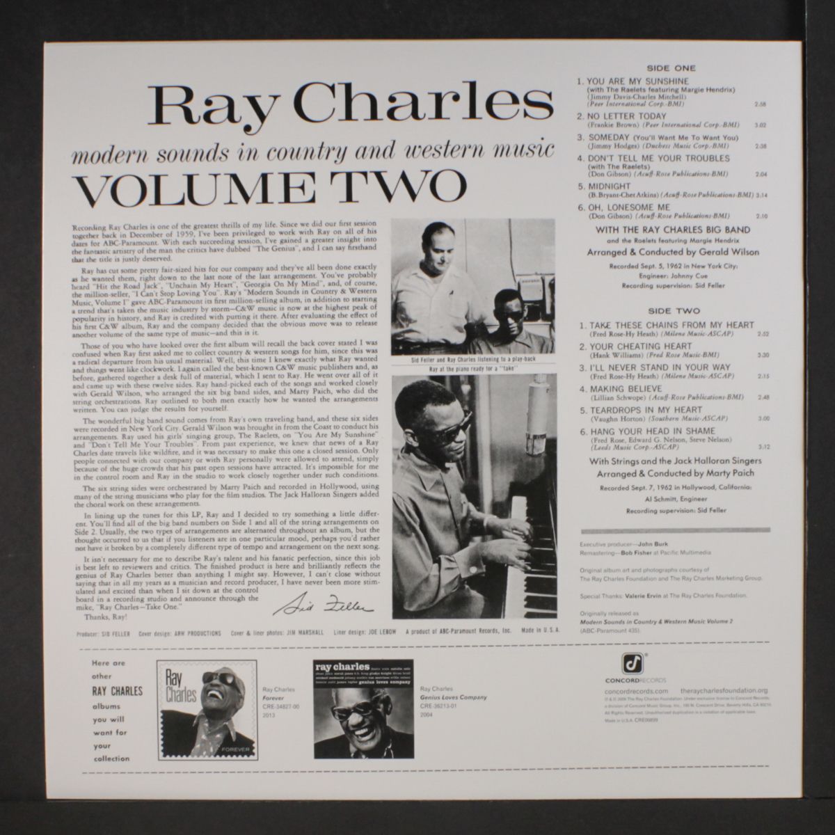 modern sounds in country & western music, vol. 2 by RAY CHARLES