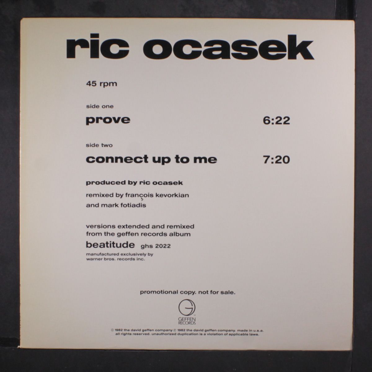 prove by RIC OCASEK