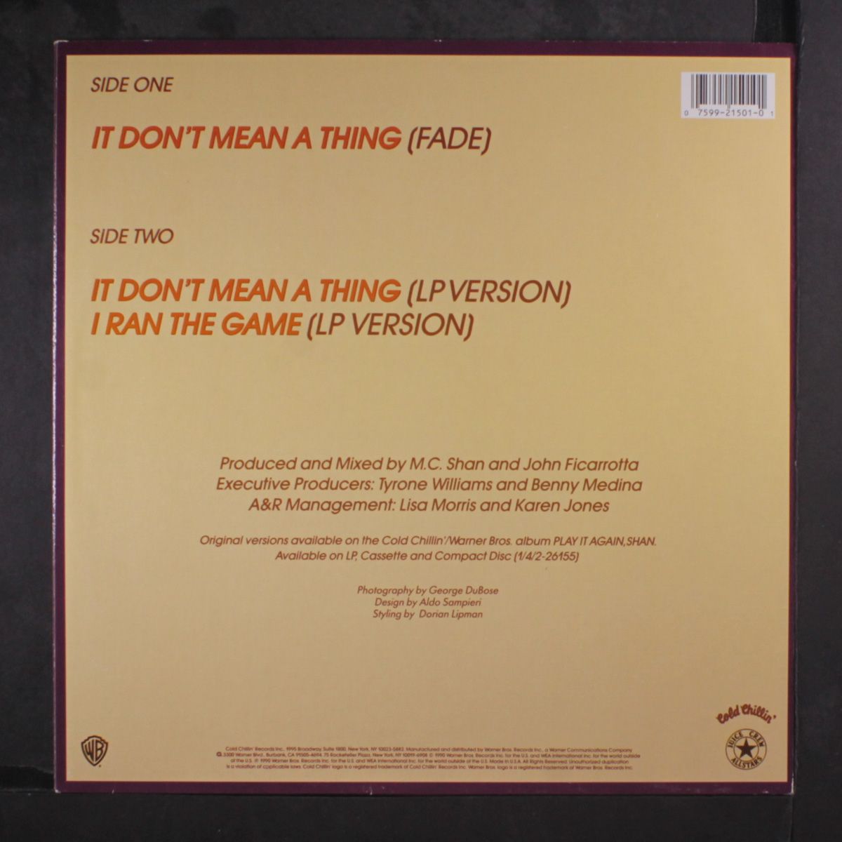it don't mean a thing by M.C. SHAN