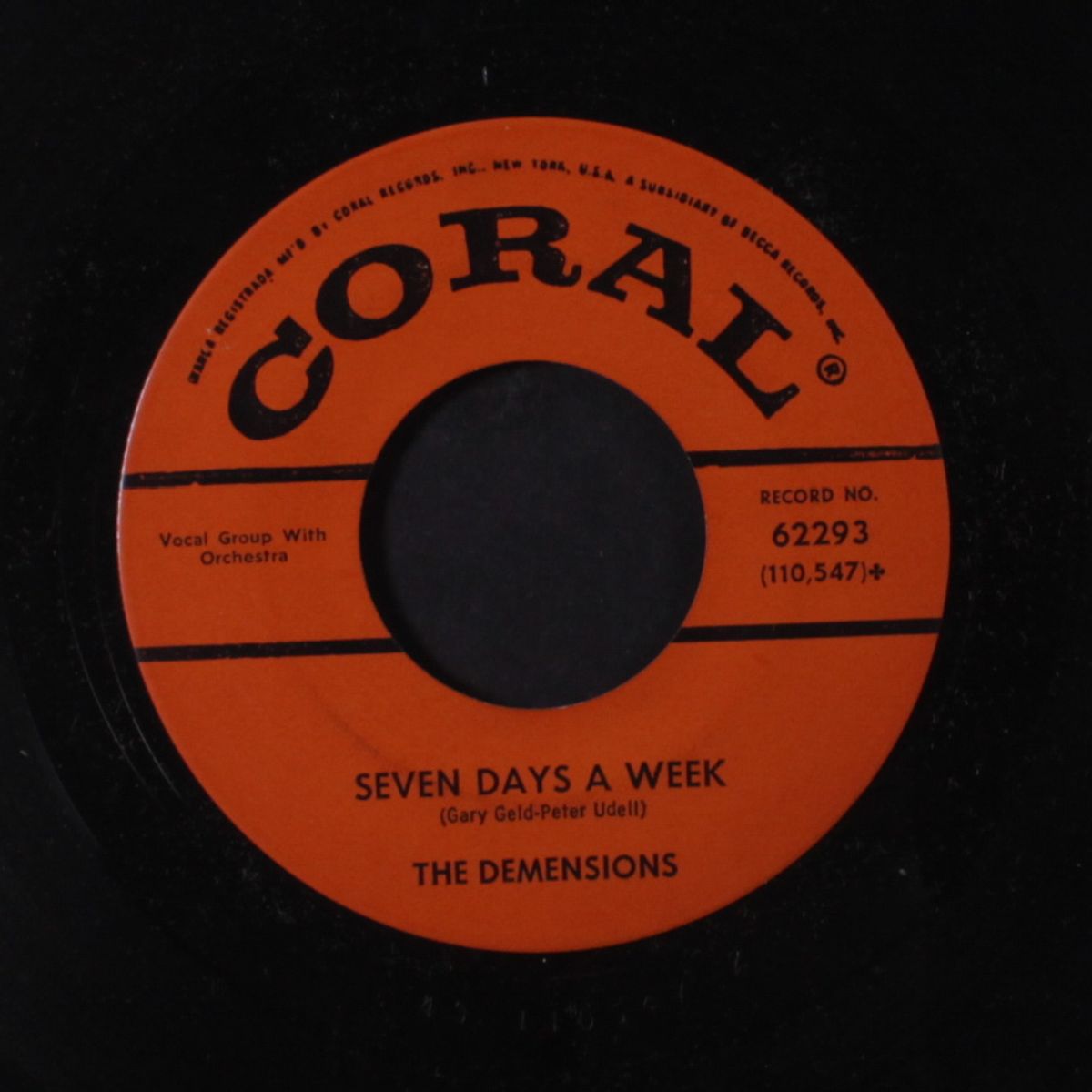 seven days a week / as time goes by by DEMENSIONS