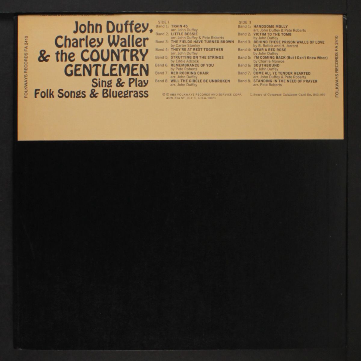 sing & play folk songs and bluegrass by COUNTRY GENTLEMEN