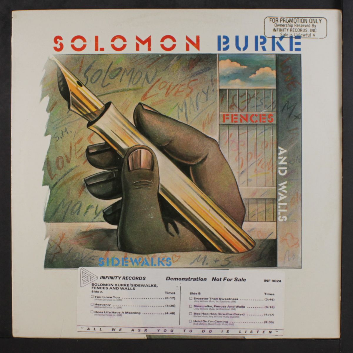 sidewalks, fences and walls by SOLOMON BURKE