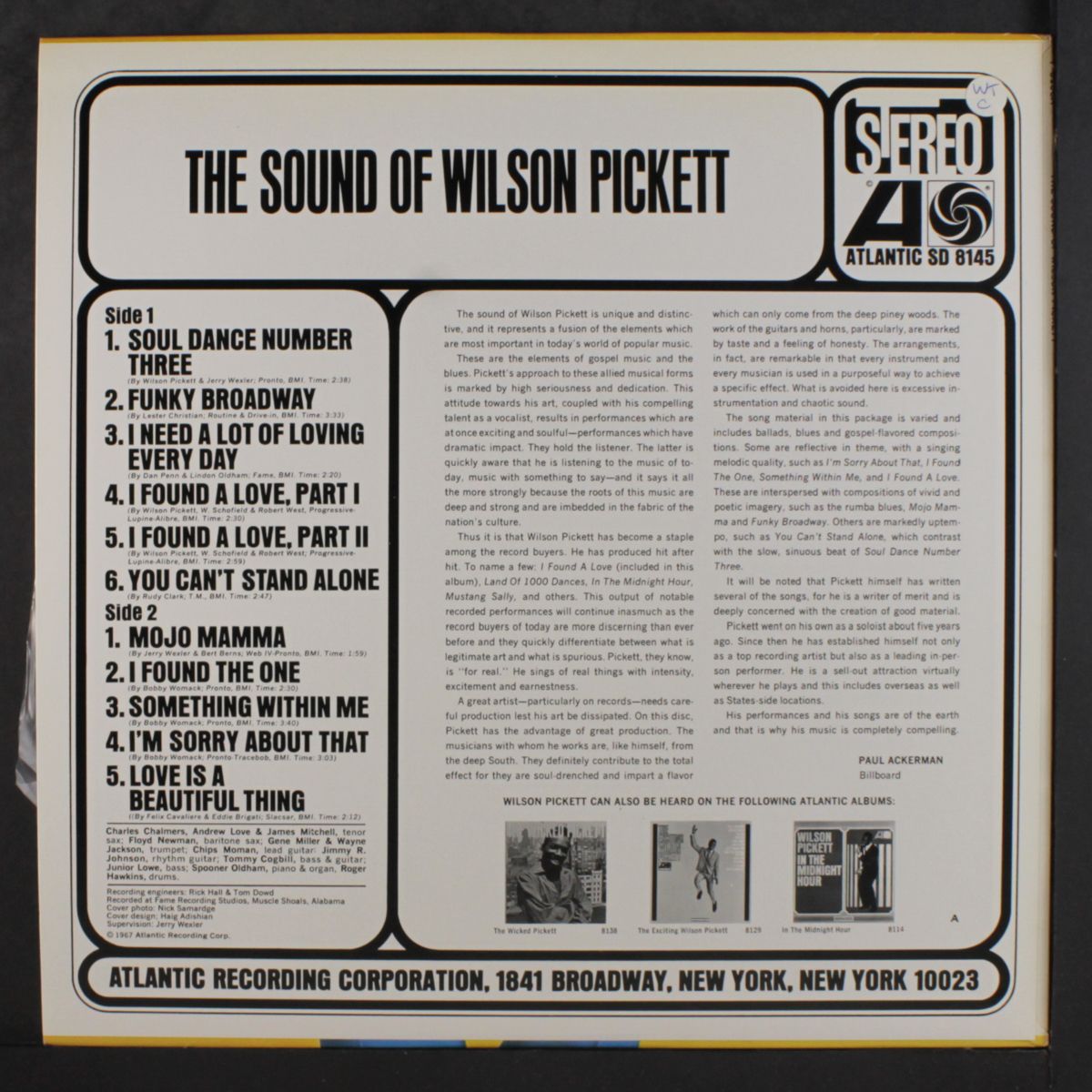 the sound of by WILSON PICKETT