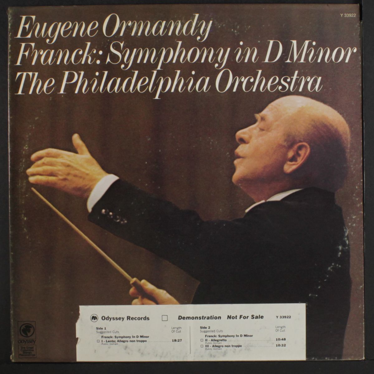 franck: symphony in d minor by EUGENE ORMANDY