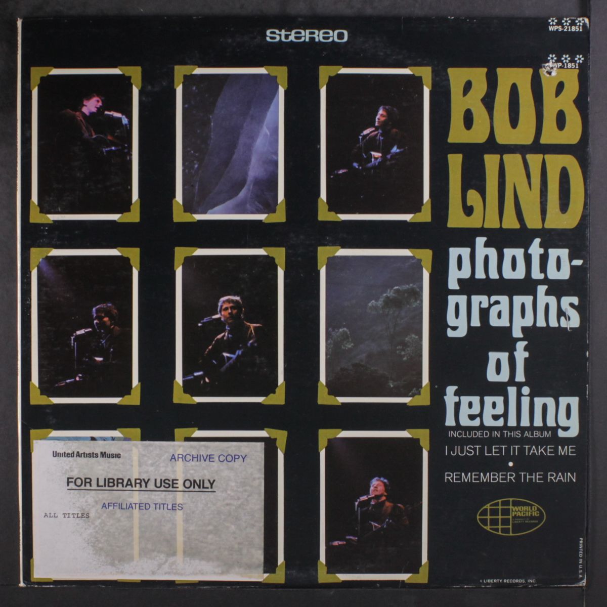 photographs of feeling by BOB LIND