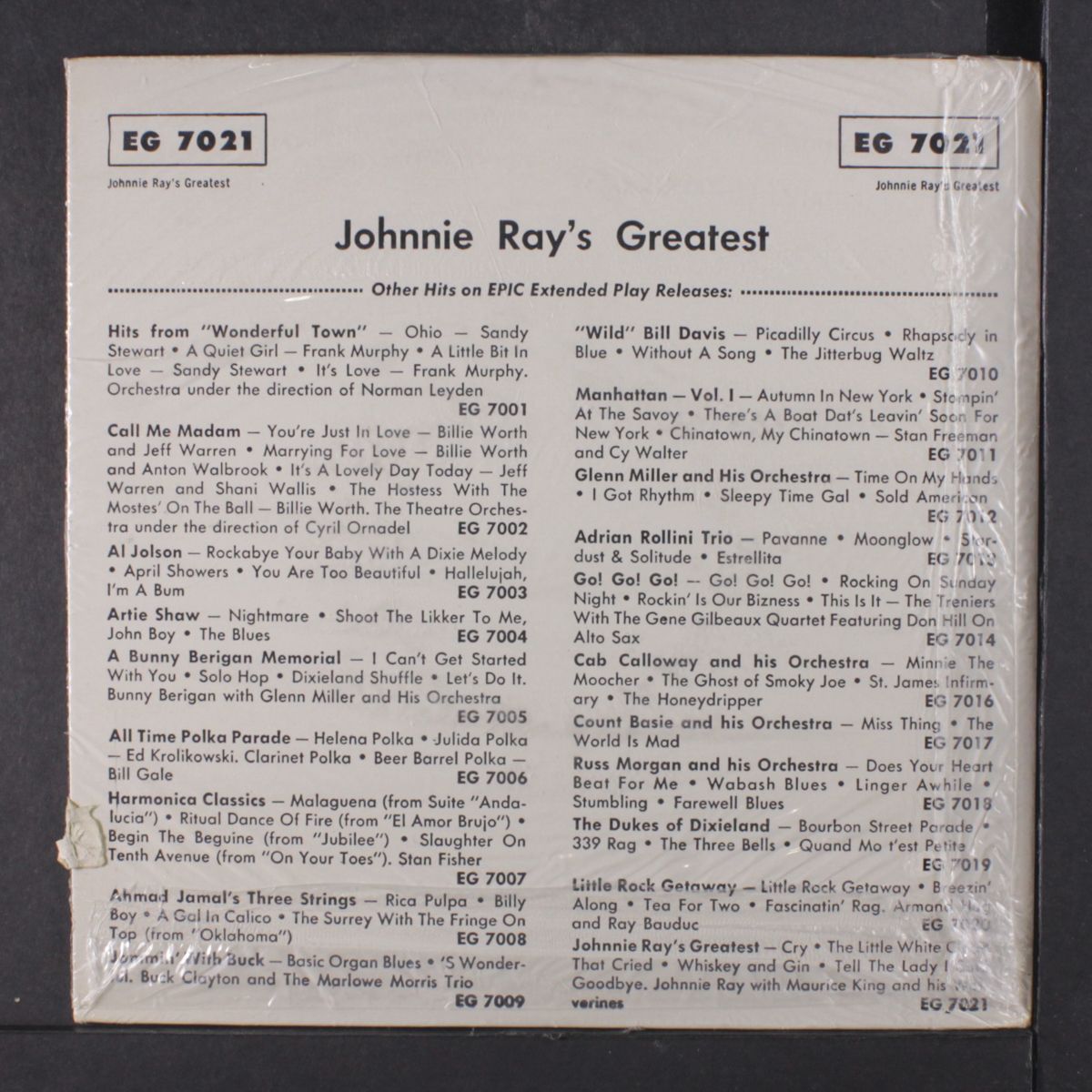 johnnie ray's greatest by JOHNNIE RAY