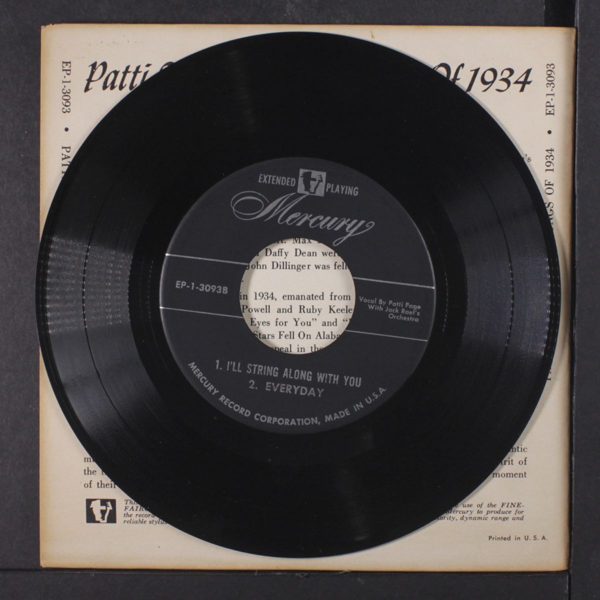 sings the hit songs of 1934 by PATTI PAGE