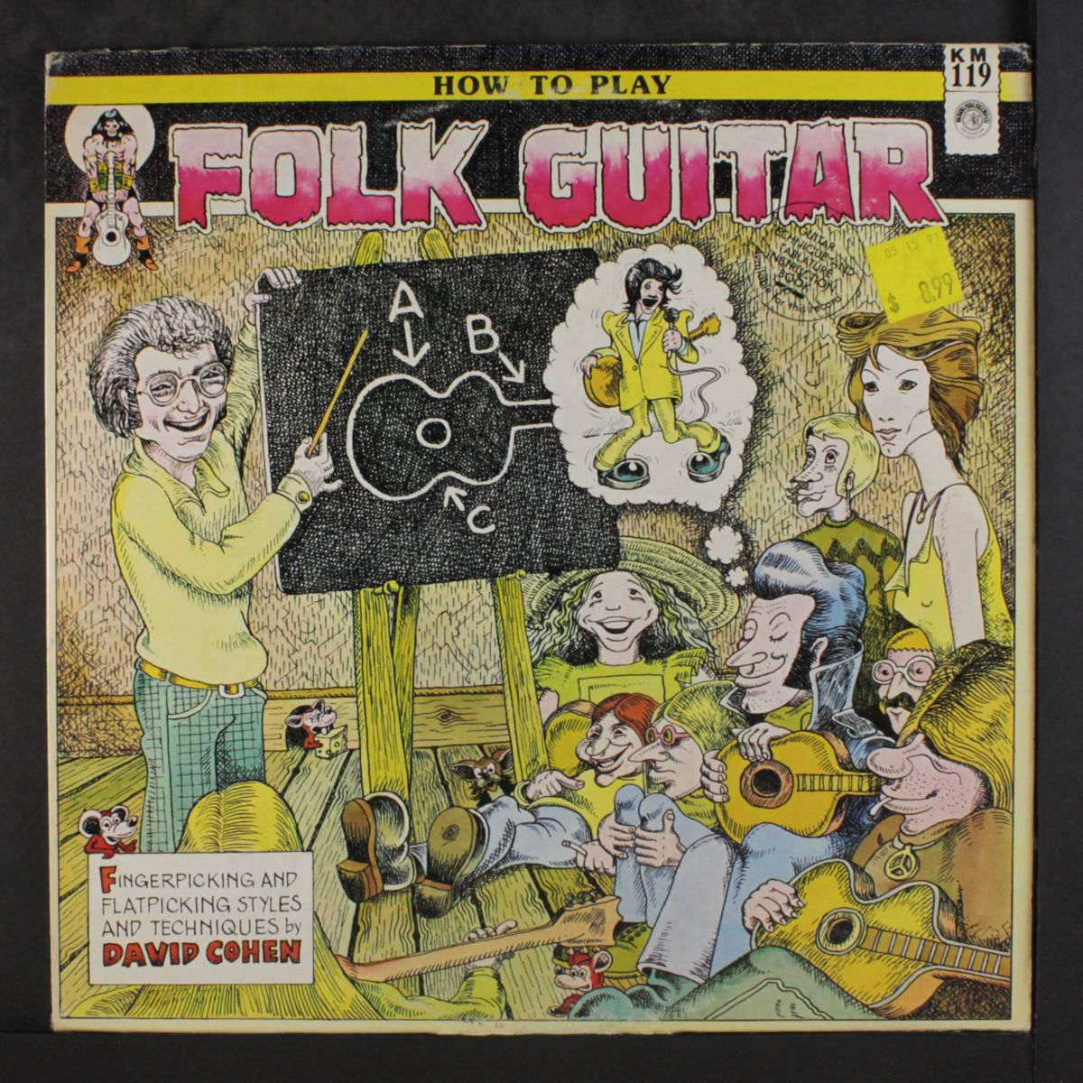 how to play folk guitar by DAVID COHEN