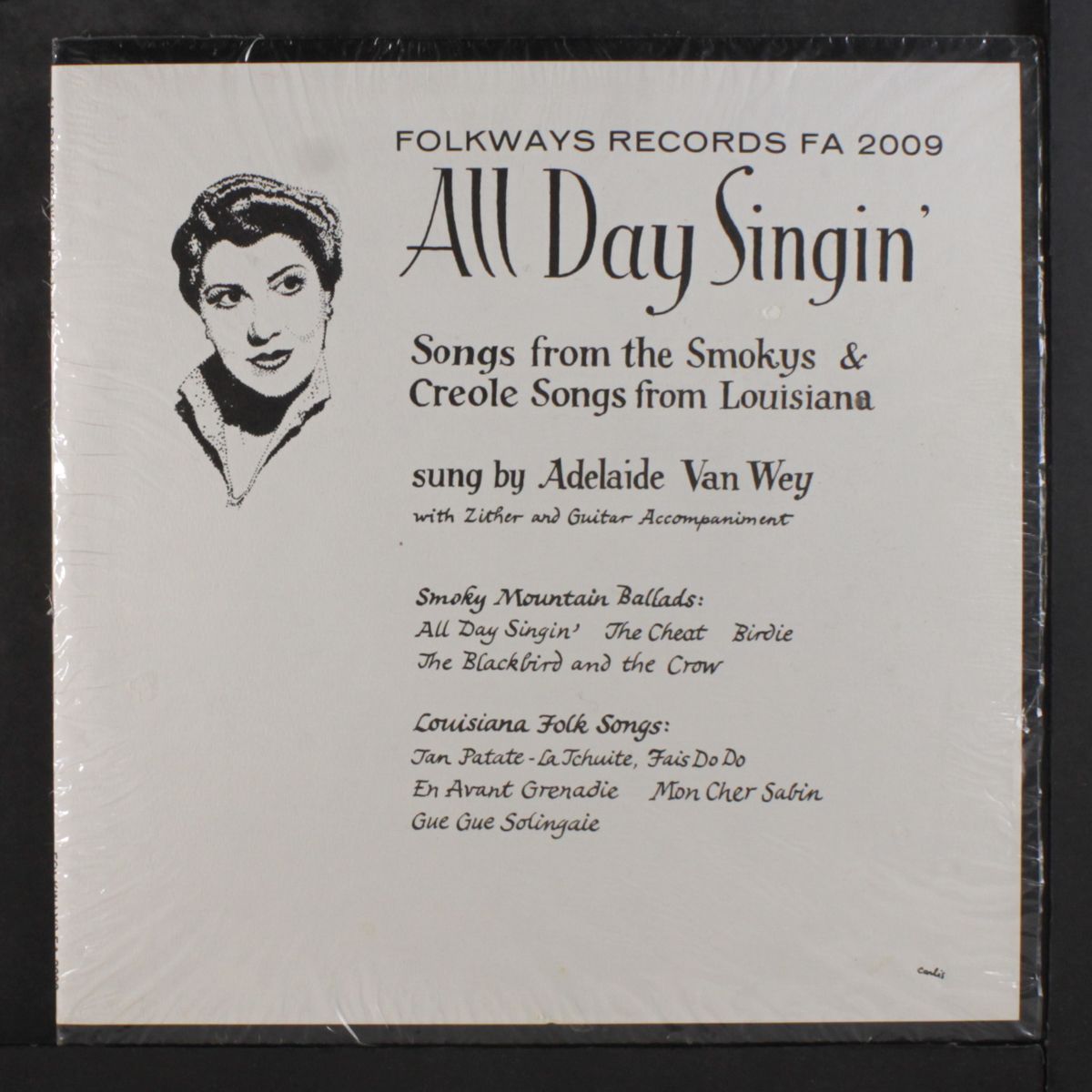all day singin' - songs from the smokys & creole songs from louisiana by ADELAIDE VAN WEY