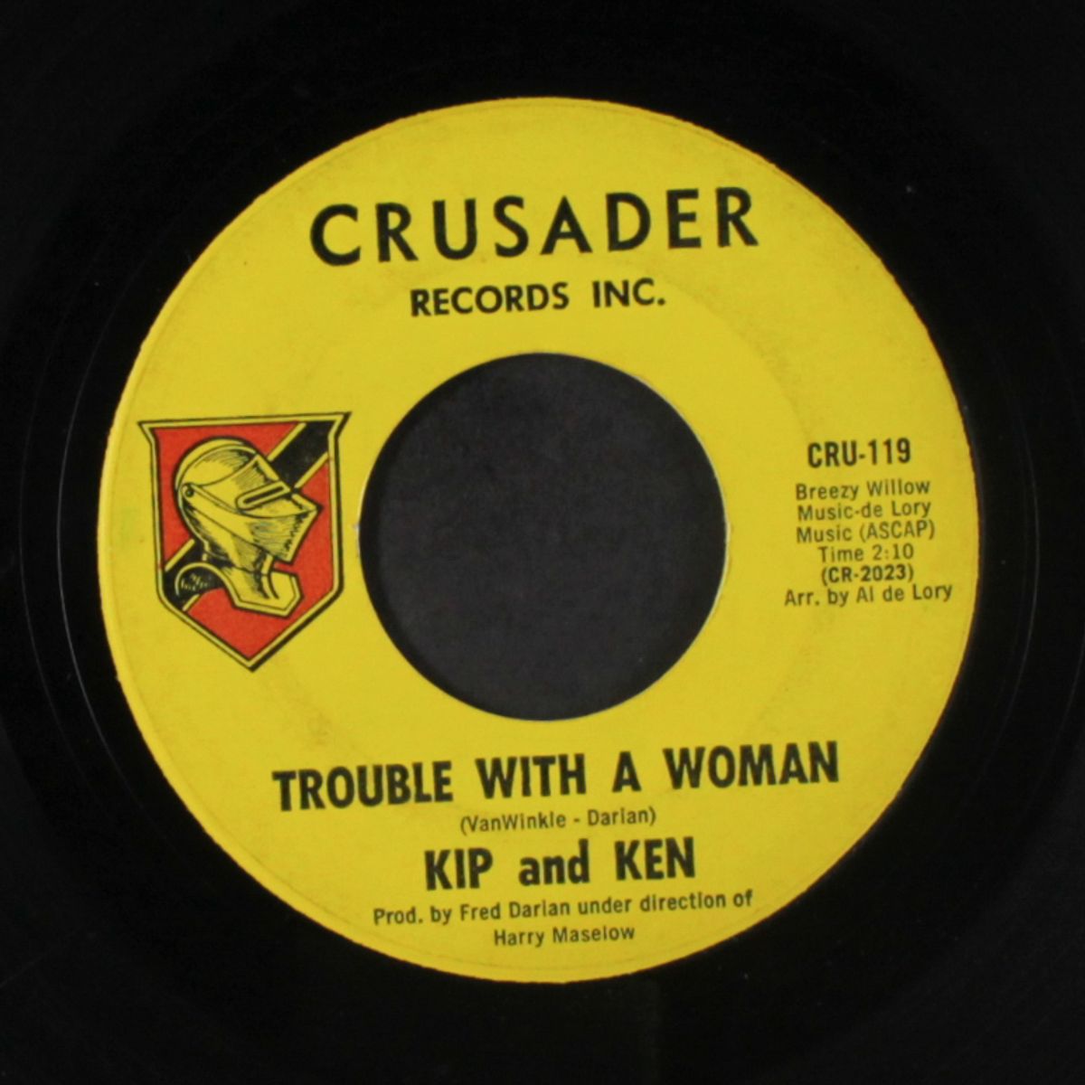 trouble with a woman / it's nice to be alive by KIP & KEN