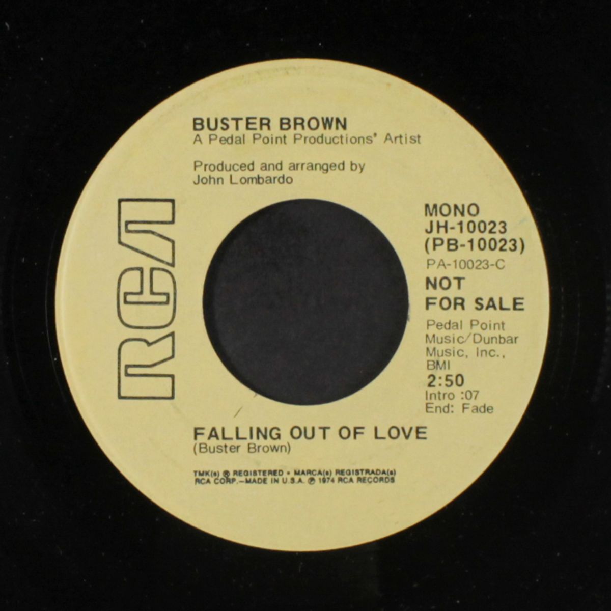 falling out of love / mono by BUSTER BROWN
