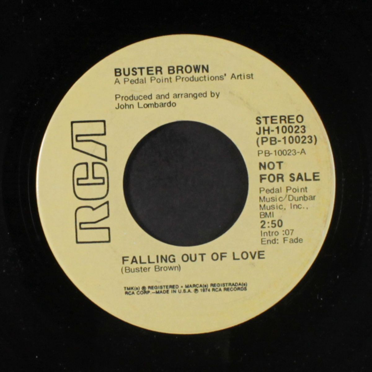 falling out of love / mono by BUSTER BROWN