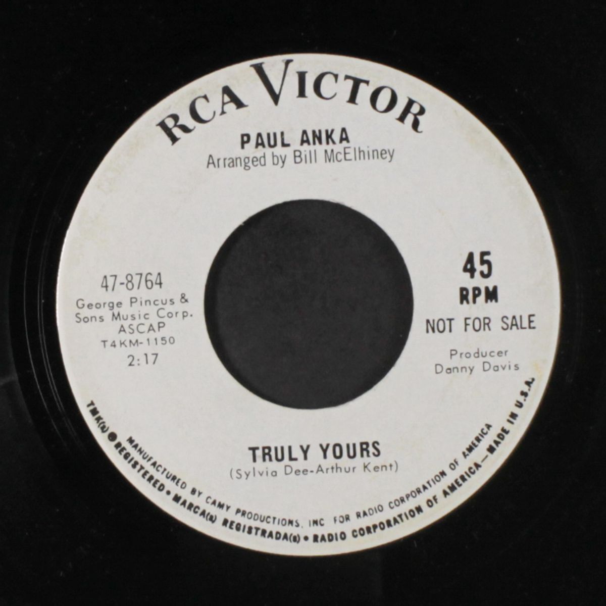 truly yours / oh, such a stranger by PAUL ANKA