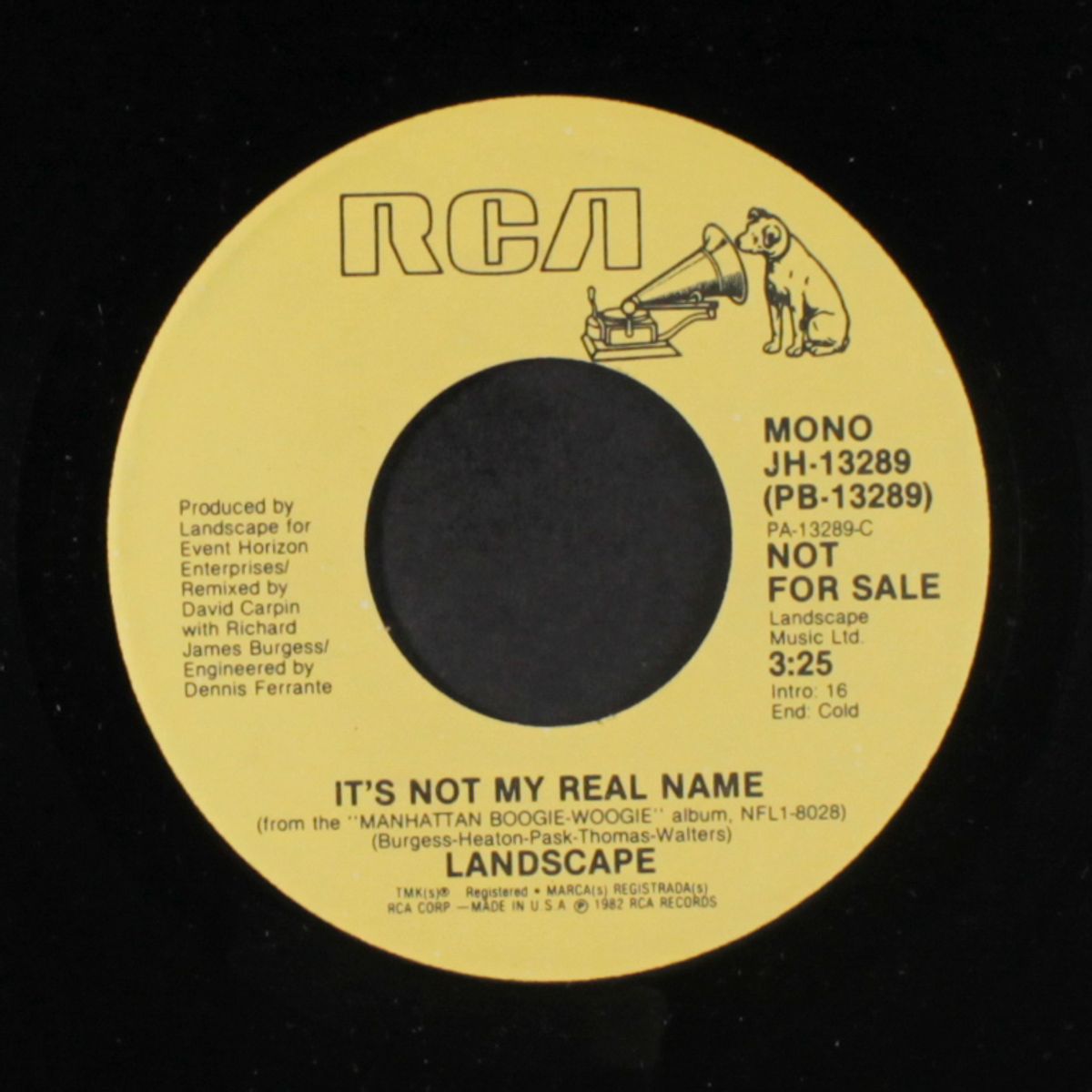 it's not my real name / mono by LANDSCAPE