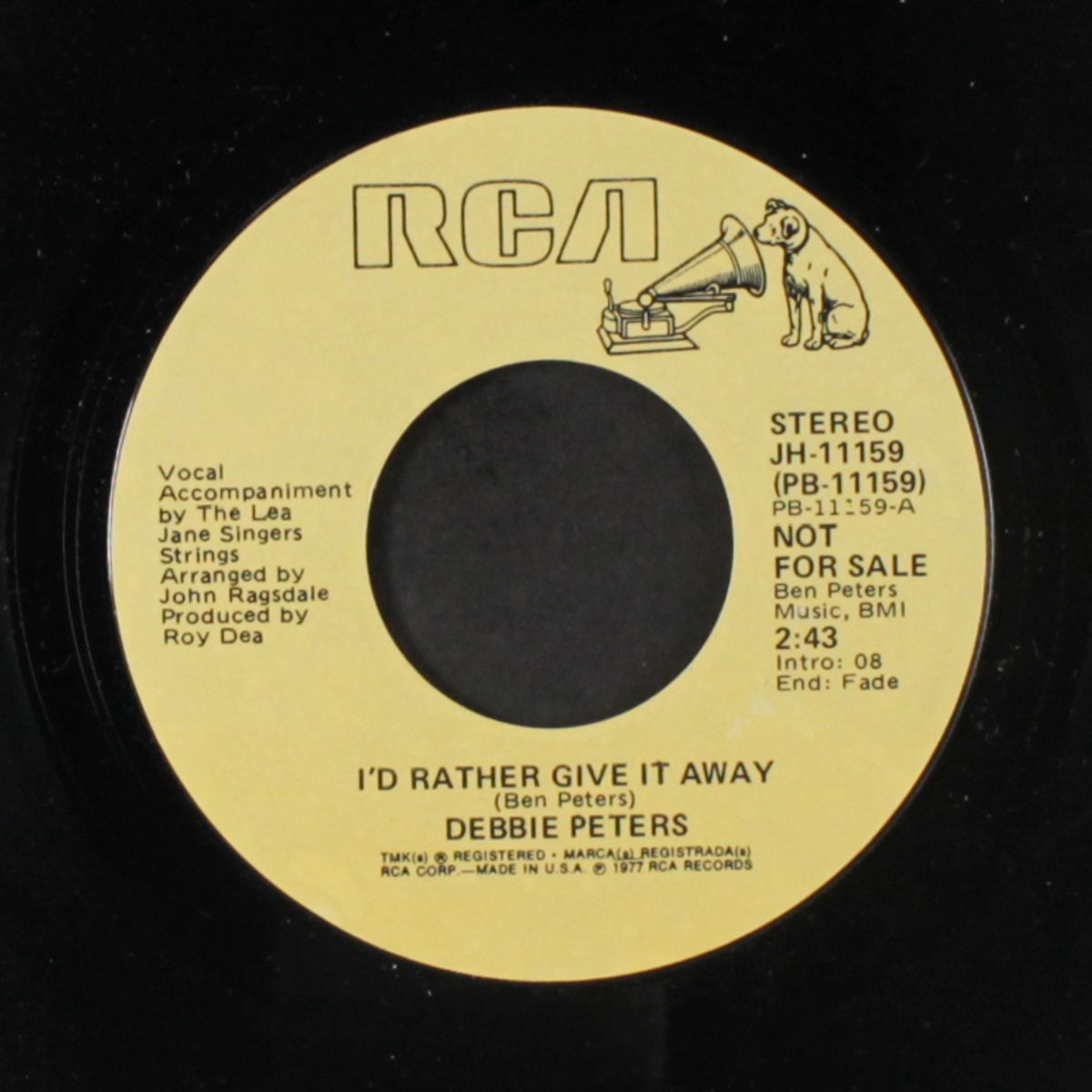 i'd rather give it away / mono by DEBBIE PETERS