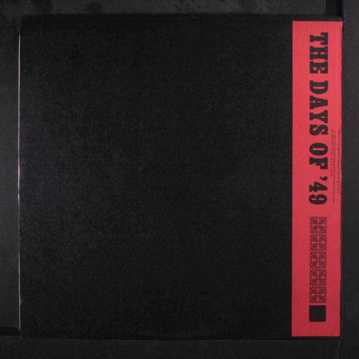 the days of '49 songs of the gold rush by LOGAN ENGLISH