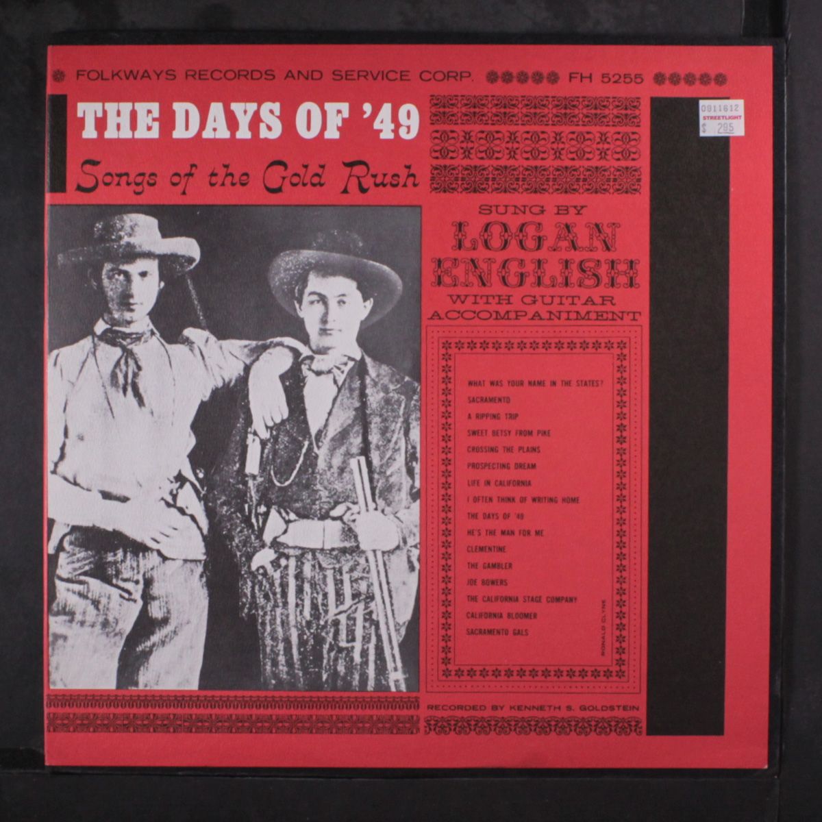 the days of '49 songs of the gold rush by LOGAN ENGLISH