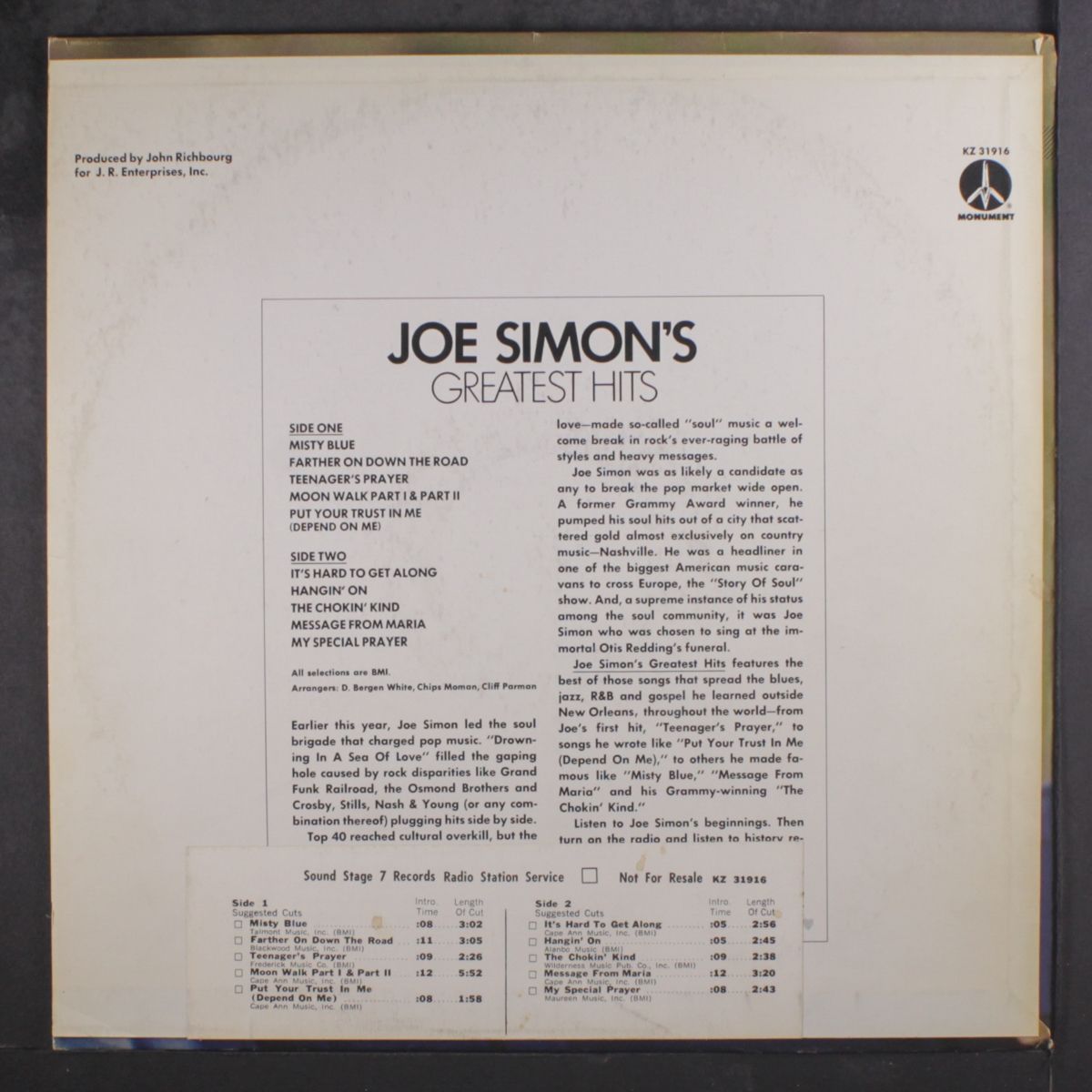 greatest hits by JOE SIMON