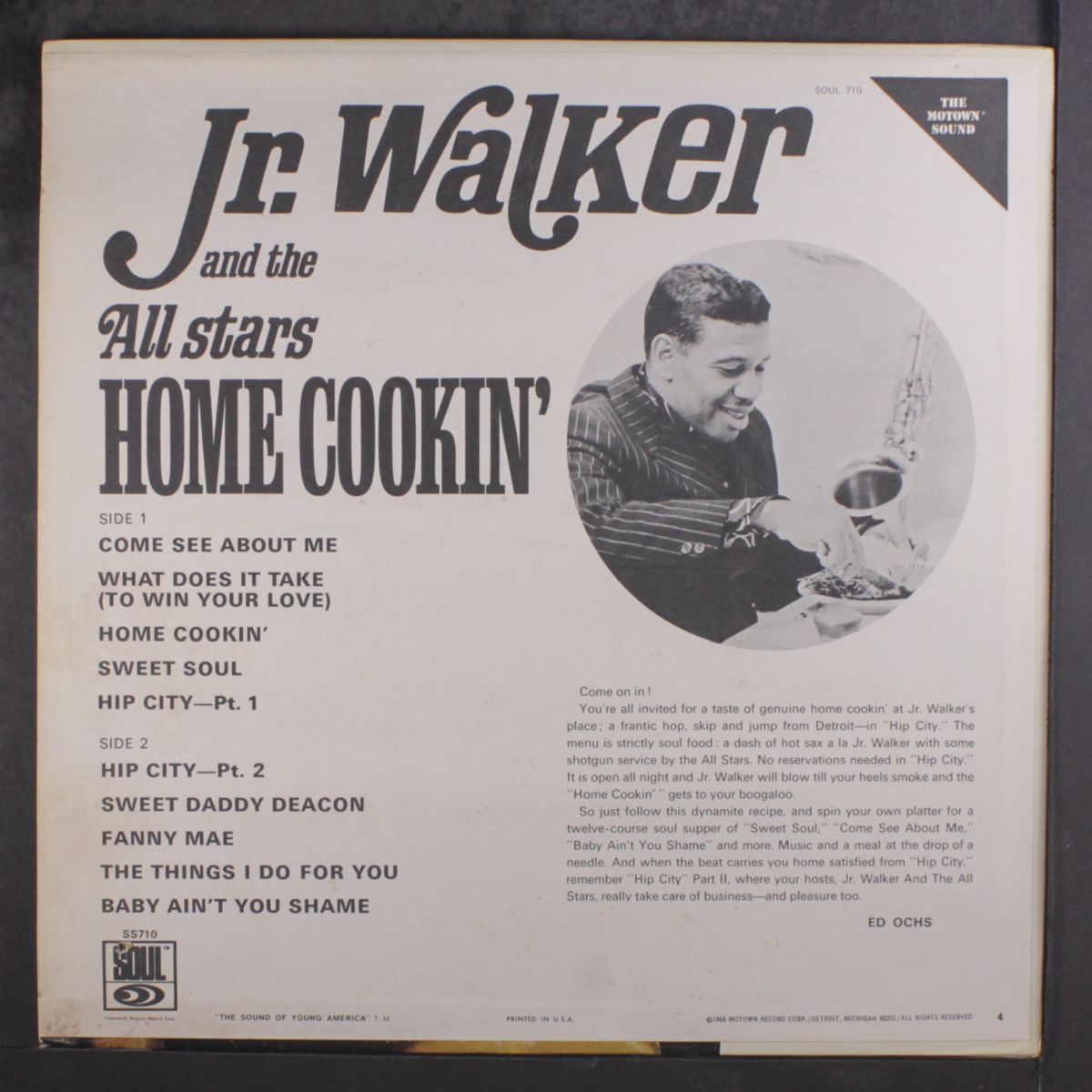 home cookin' by JR. WALKER
