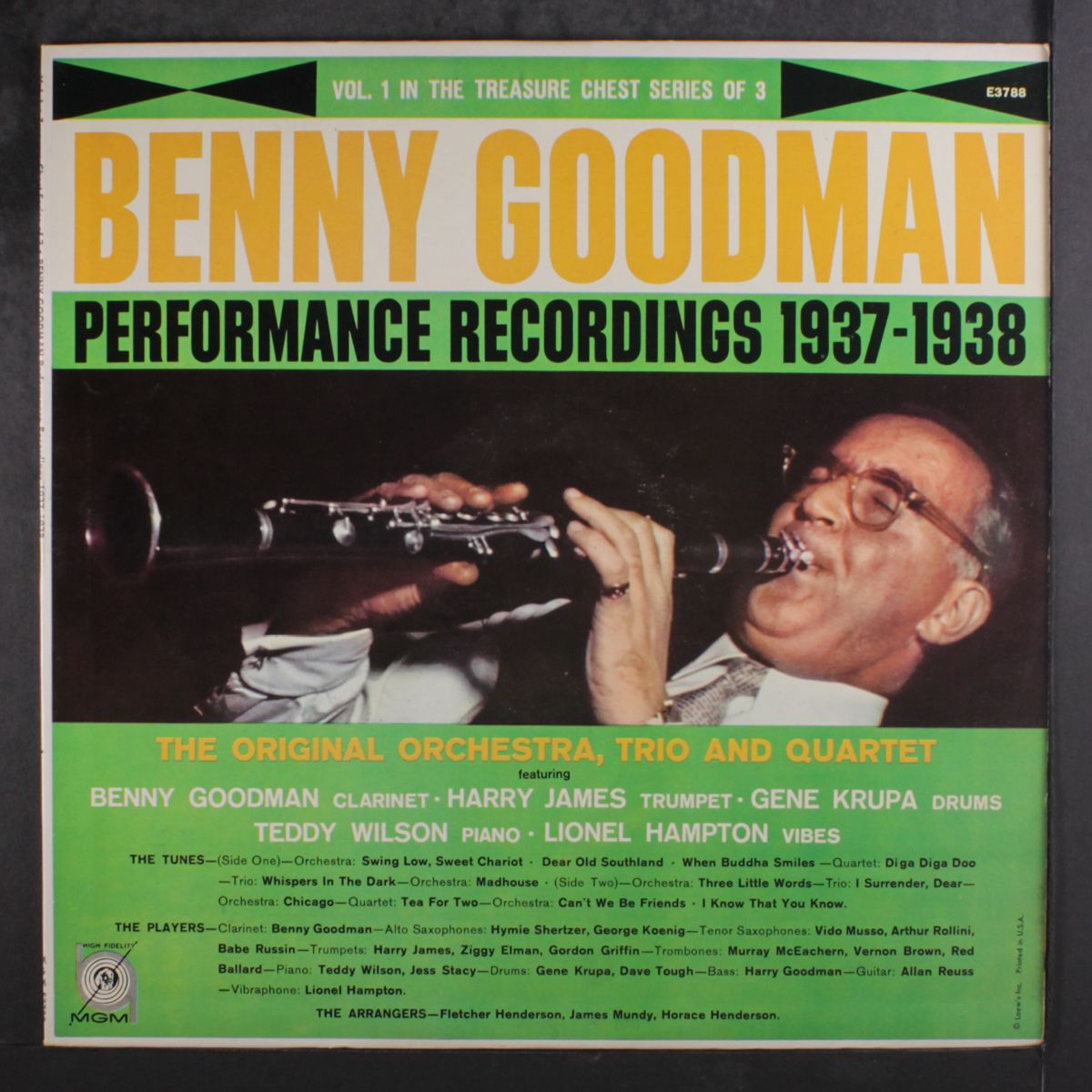 performance recordings 1937-1938 vol. 1 by BENNY GOODMAN