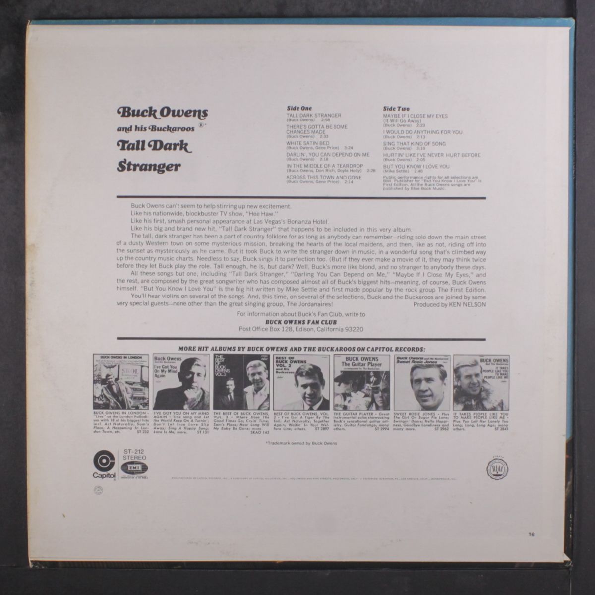 tall dark stranger by BUCK OWENS