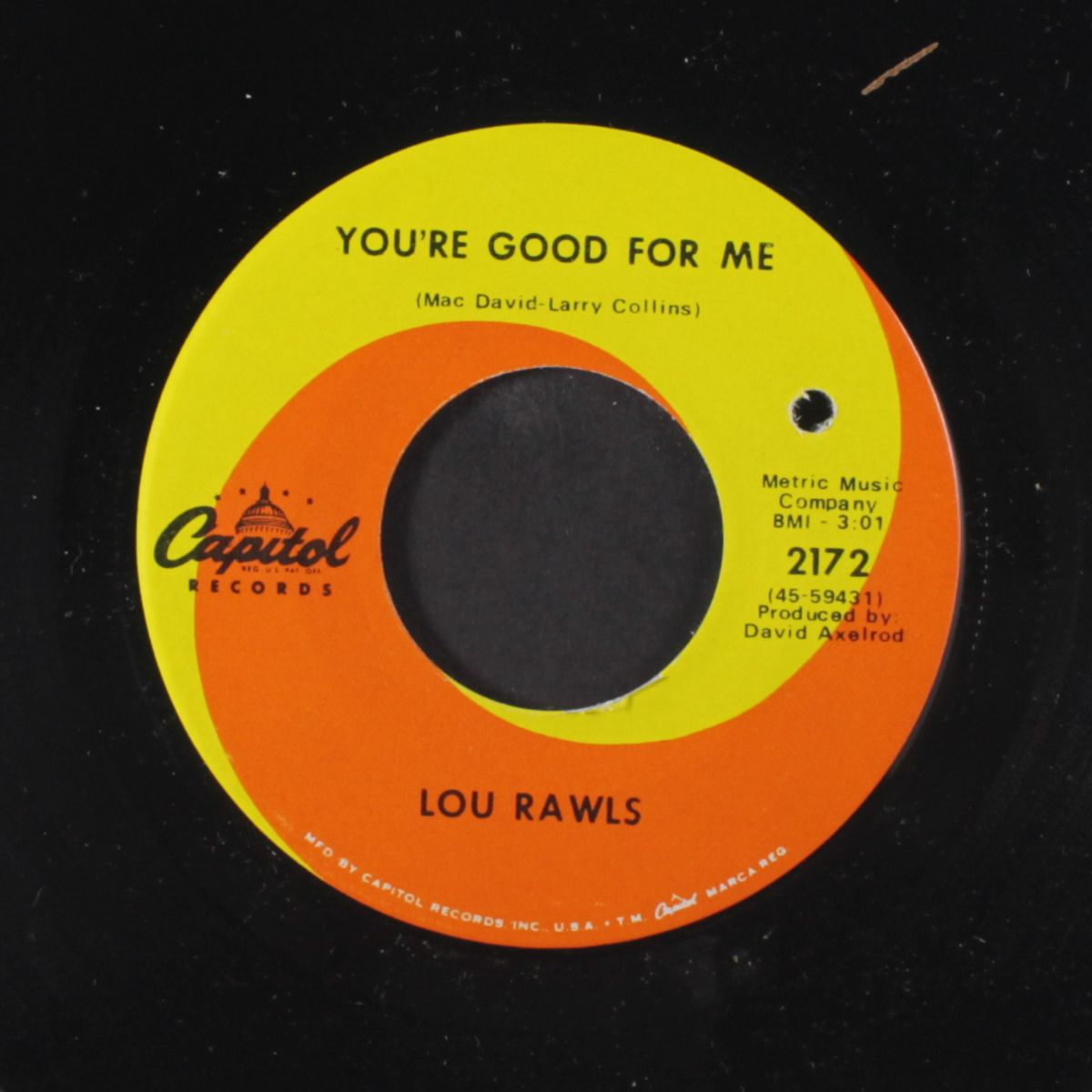 soul serenade / you're good for me by LOU RAWLS
