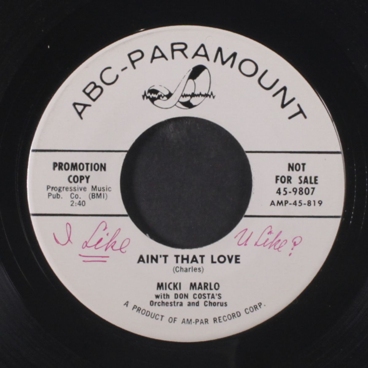ain't that love / the beginning of love by MICKI MARLO
