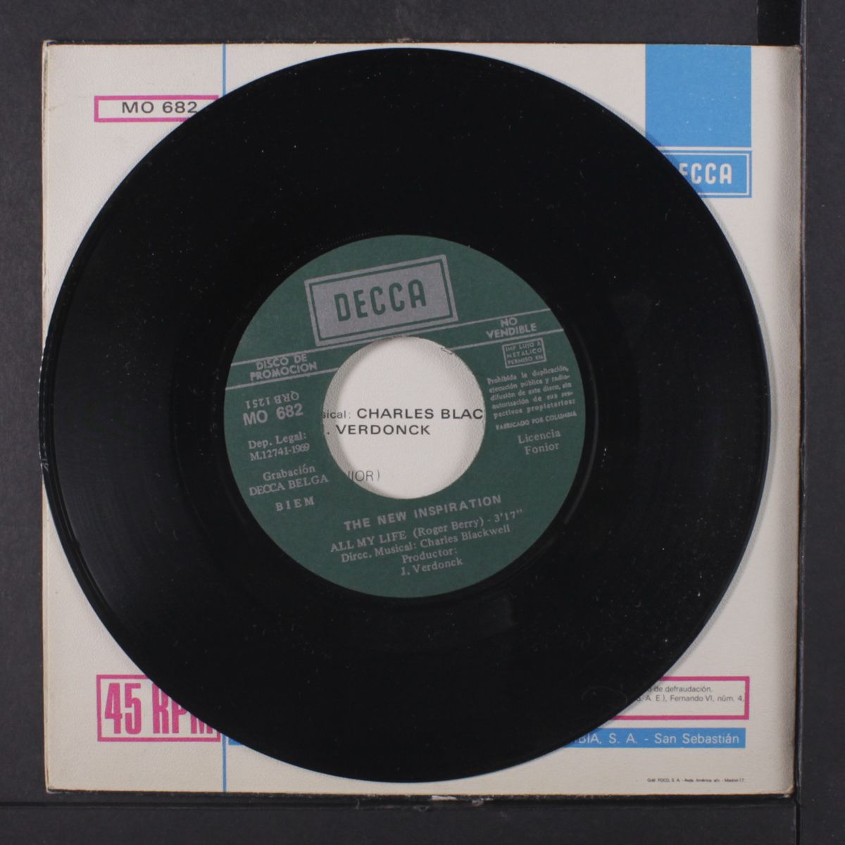 all my life / happy charly man by NEW INSPIRATION