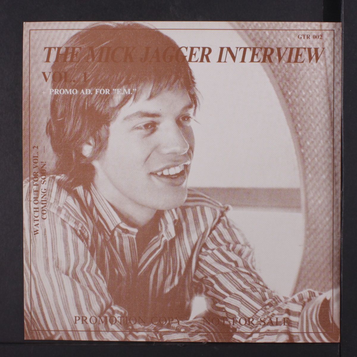 interview vol. 1 / emotional rescue promo ad by MICK JAGGER