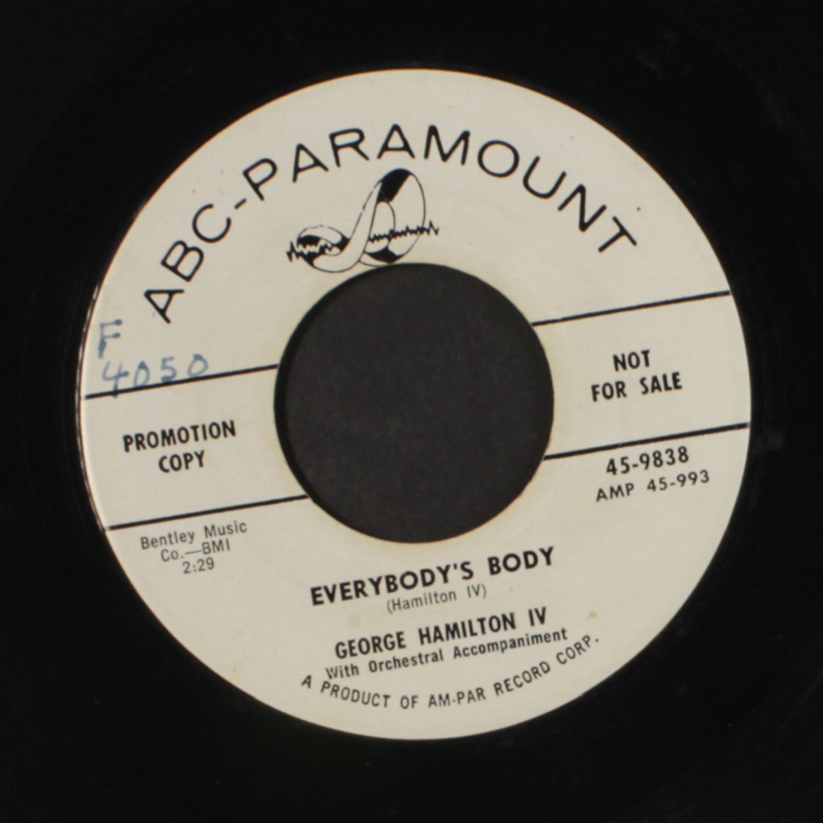 everybody's body / high school romance by GEORGE HAMILTON IV