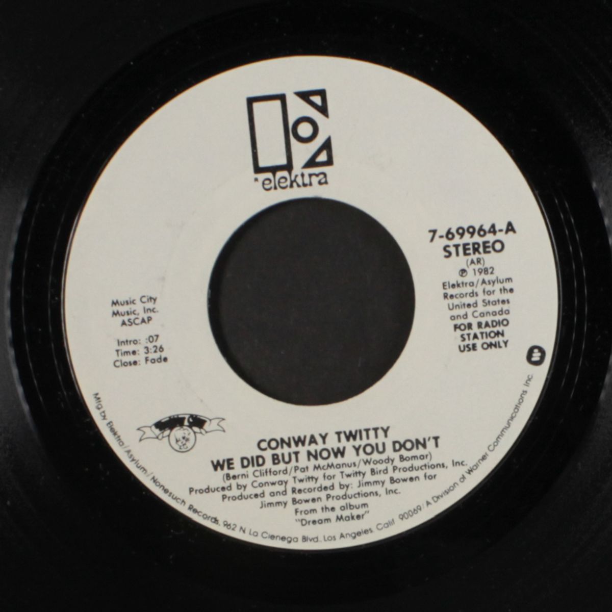 we did but now you don't / a good love died tonight by CONWAY TWITTY