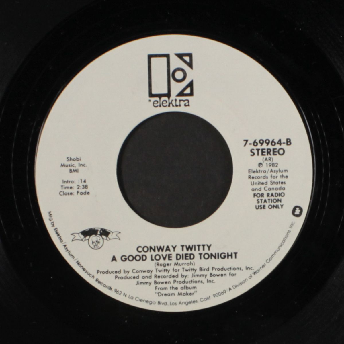 we did but now you don't / a good love died tonight by CONWAY TWITTY