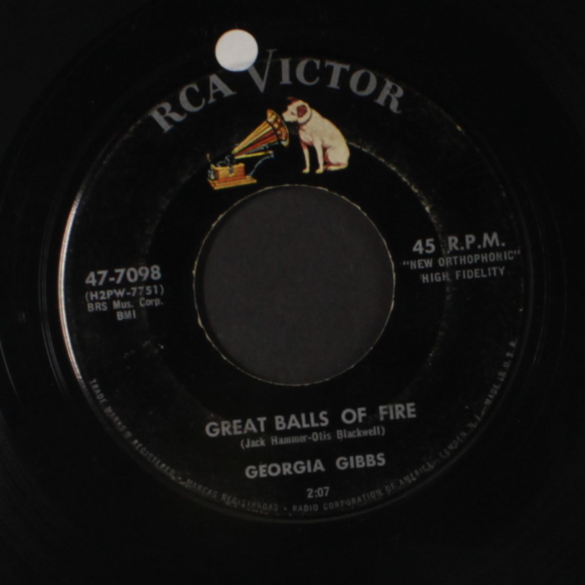 great balls of fire / i miss you by GEORGIA GIBBS