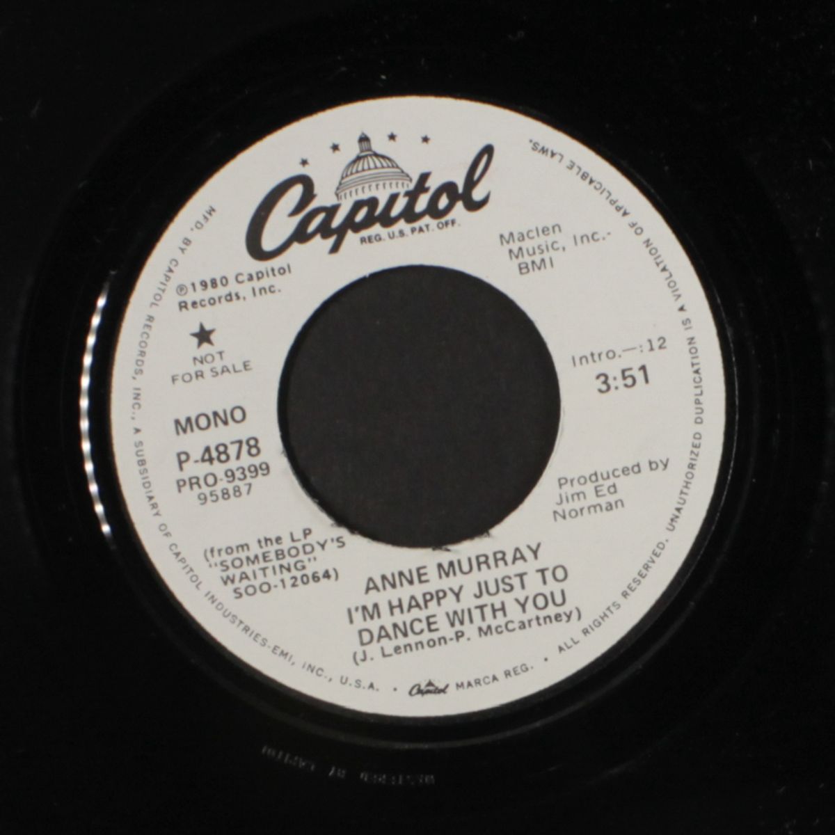 i'm happy just to dance with you by ANNE MURRAY