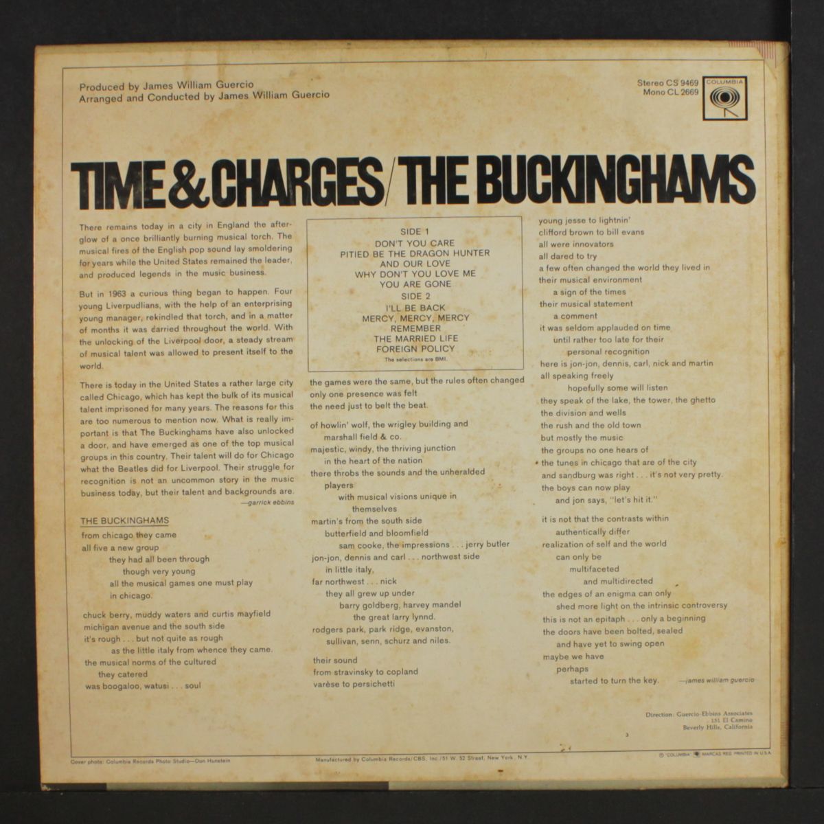time and charges by BUCKINGHAMS