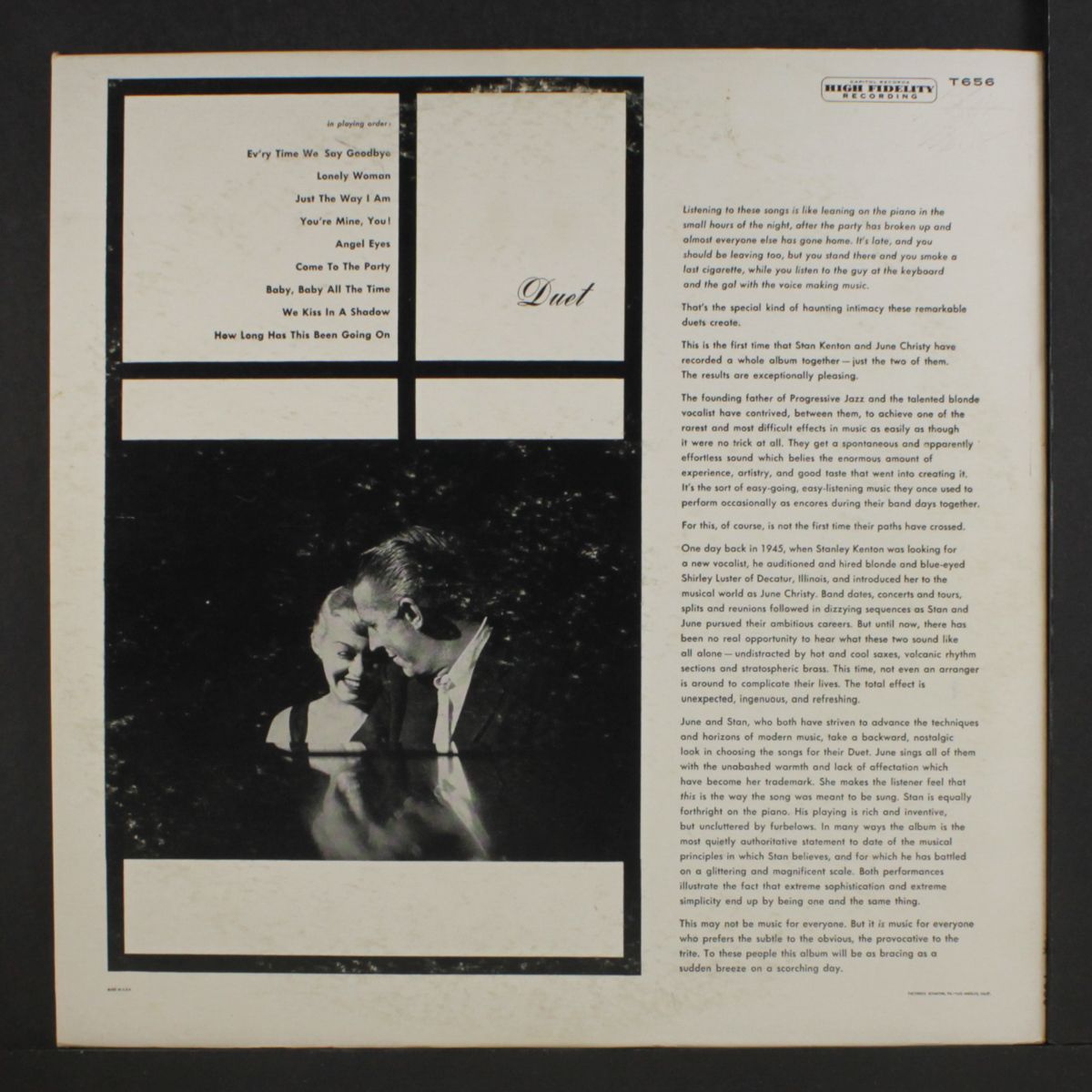 duet by STAN KENTON & JUNE CHRISTY
