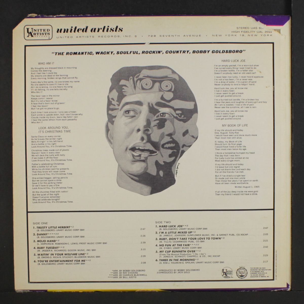 the romantic, wacky, soulful, rockin'... by BOBBY GOLDSBORO