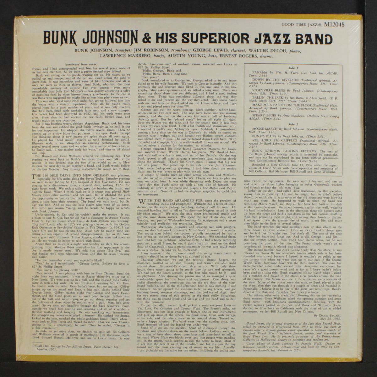 and his superior jazz band by BUNK JOHNSON