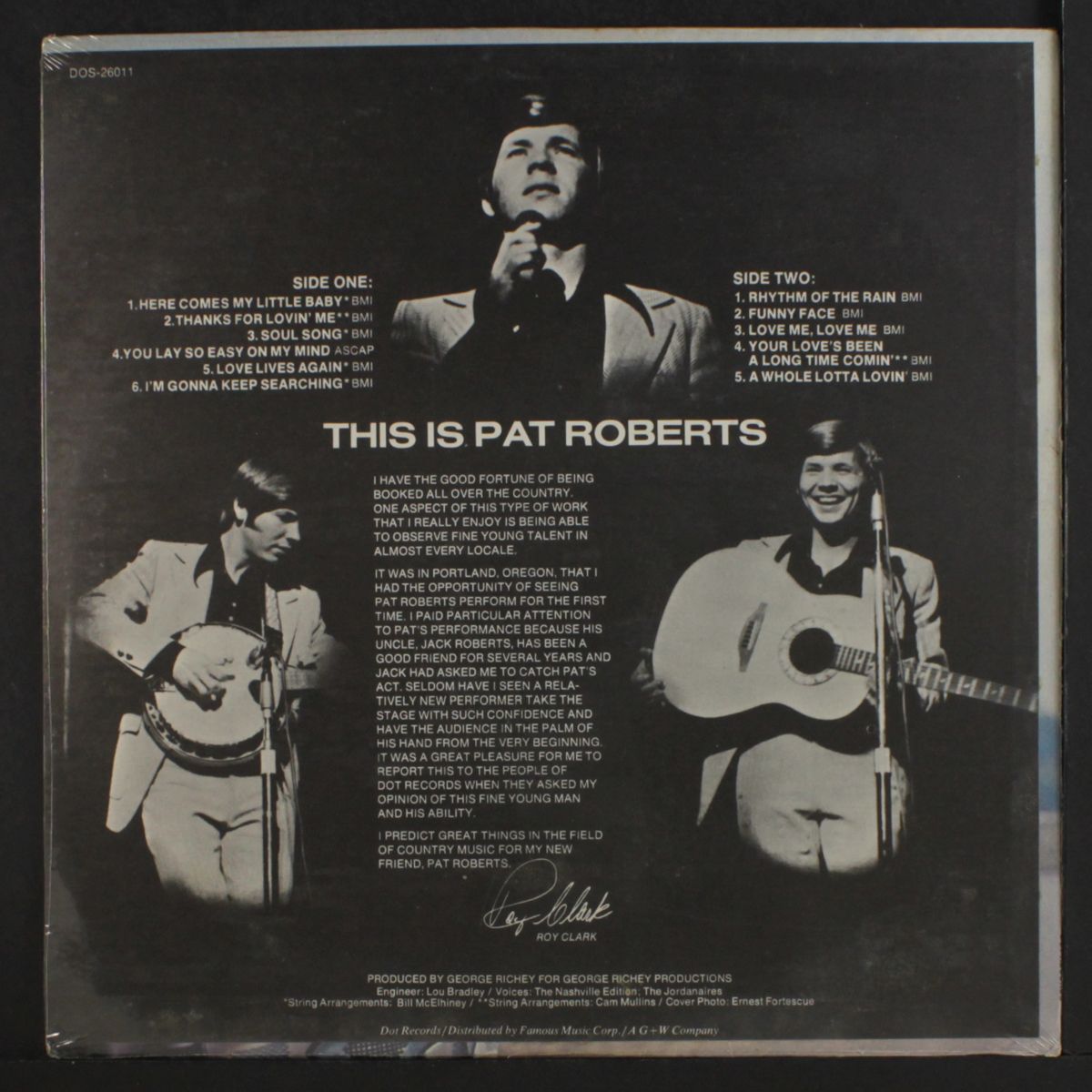 this is by PAT ROBERTS