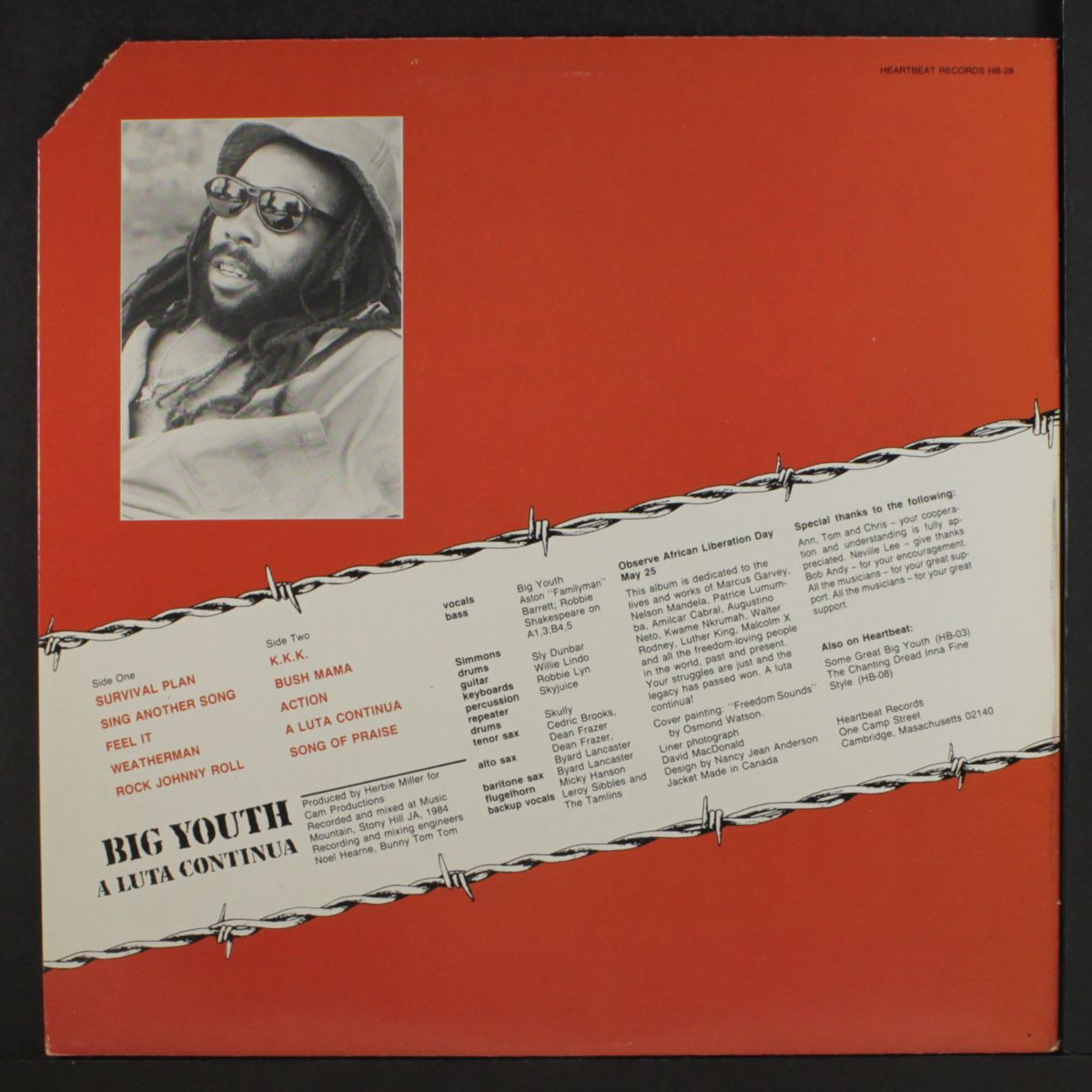 a luta continua by BIG YOUTH