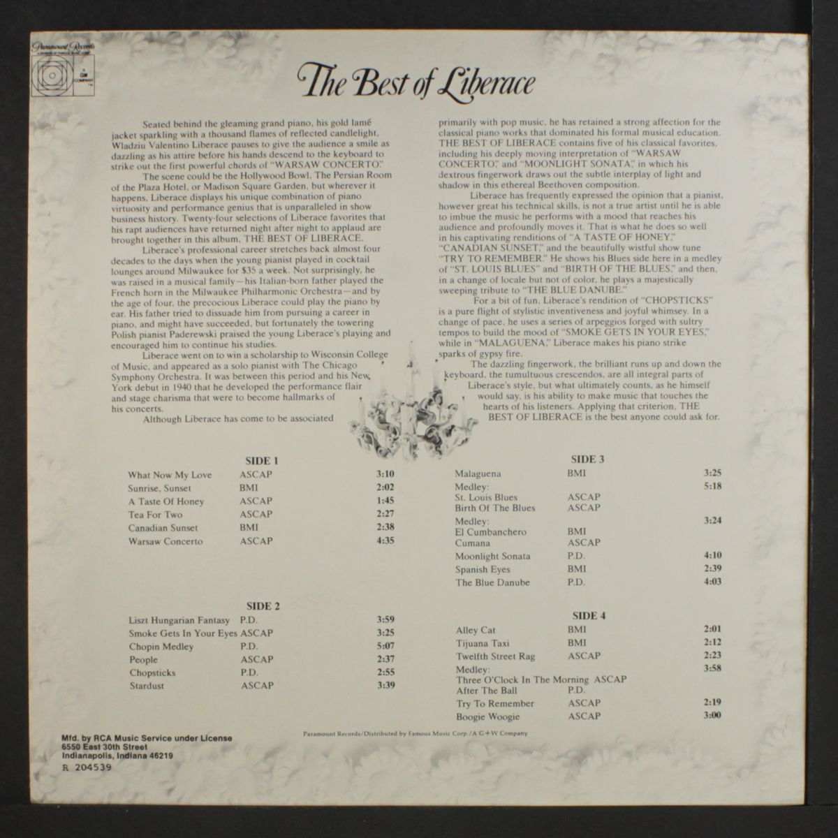 best of by LIBERACE