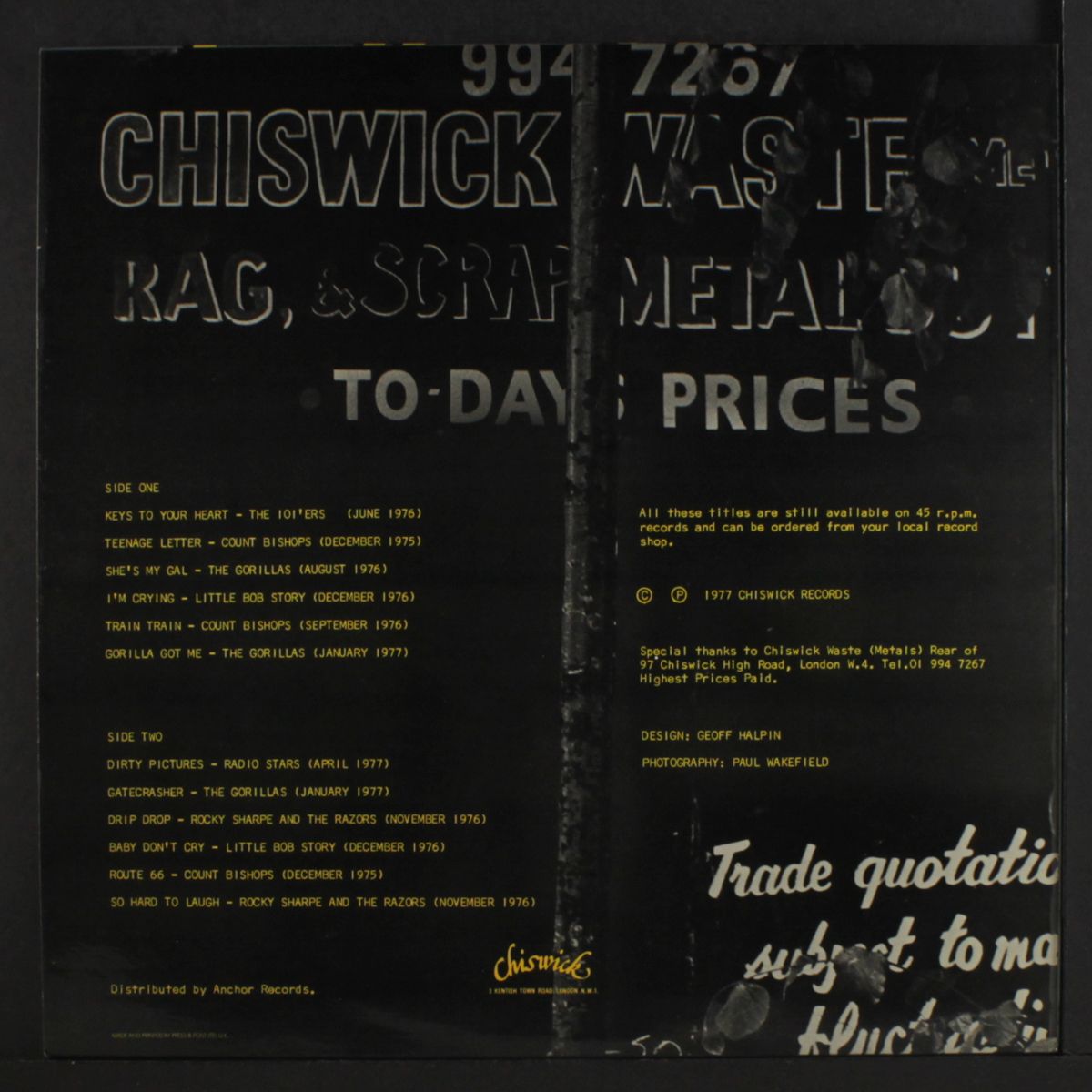 submarine tracks & fool's gold (chiswick chartbusters volume one) by VARIOUS
