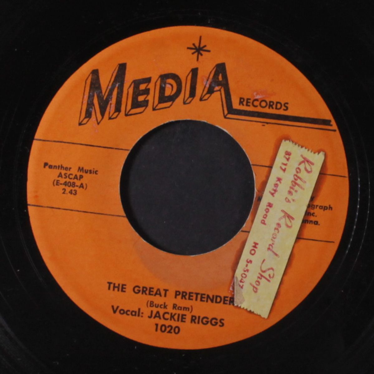 his gold will melt / the great pretender by JACKIE RIGGS