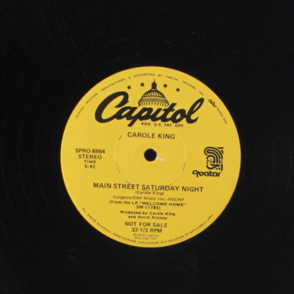 main street saturday night / disco tech by CAROLE KING