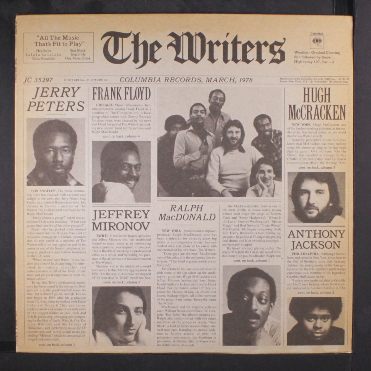 the writers by WRITERS