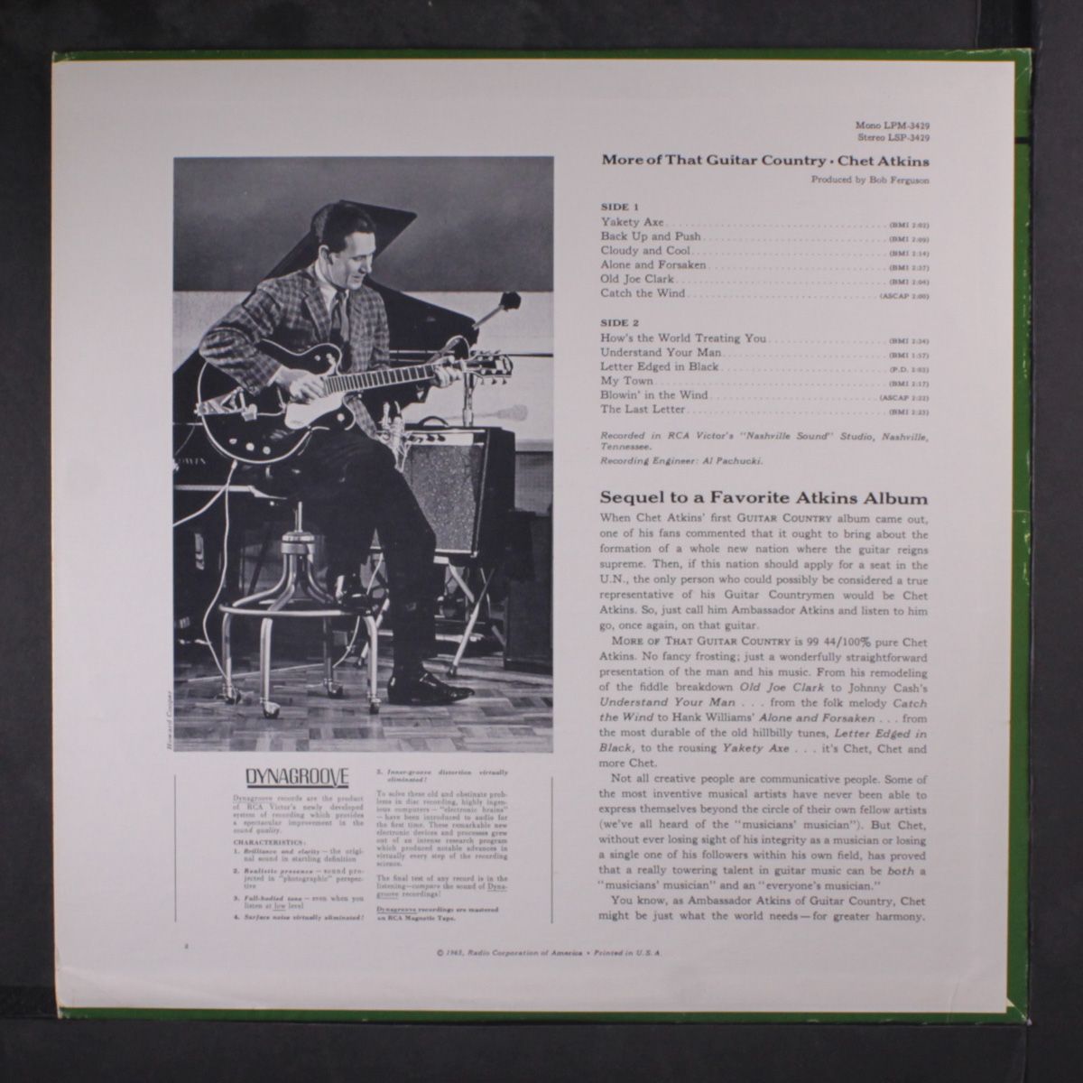 more of that guitar country by CHET ATKINS