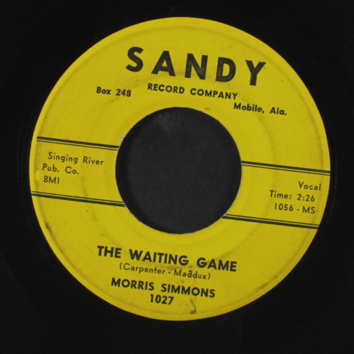 the waiting game / shenandoah waltz by MORRIS SIMMONS