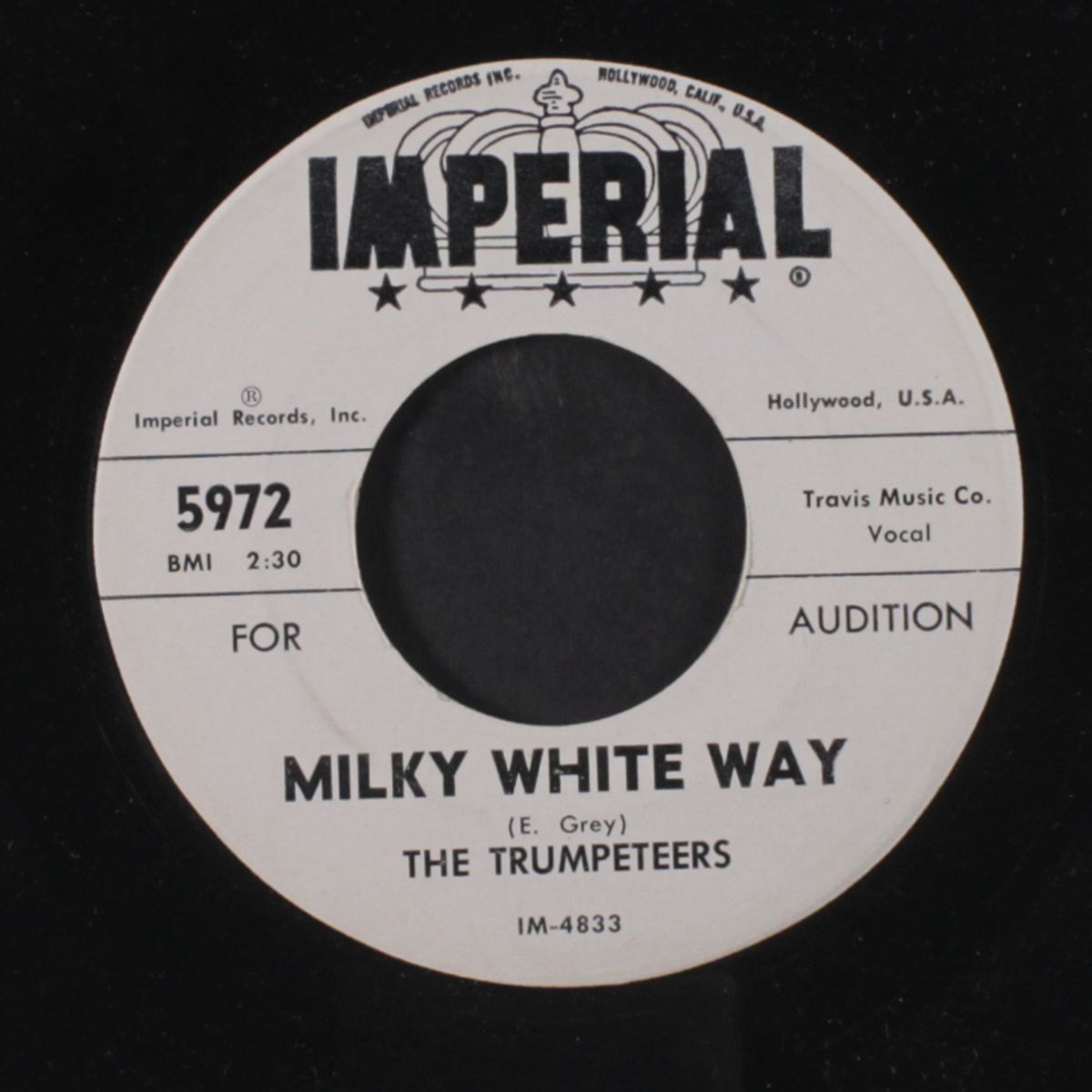 leave that lie alone / milky white way by TRUMPETEERS